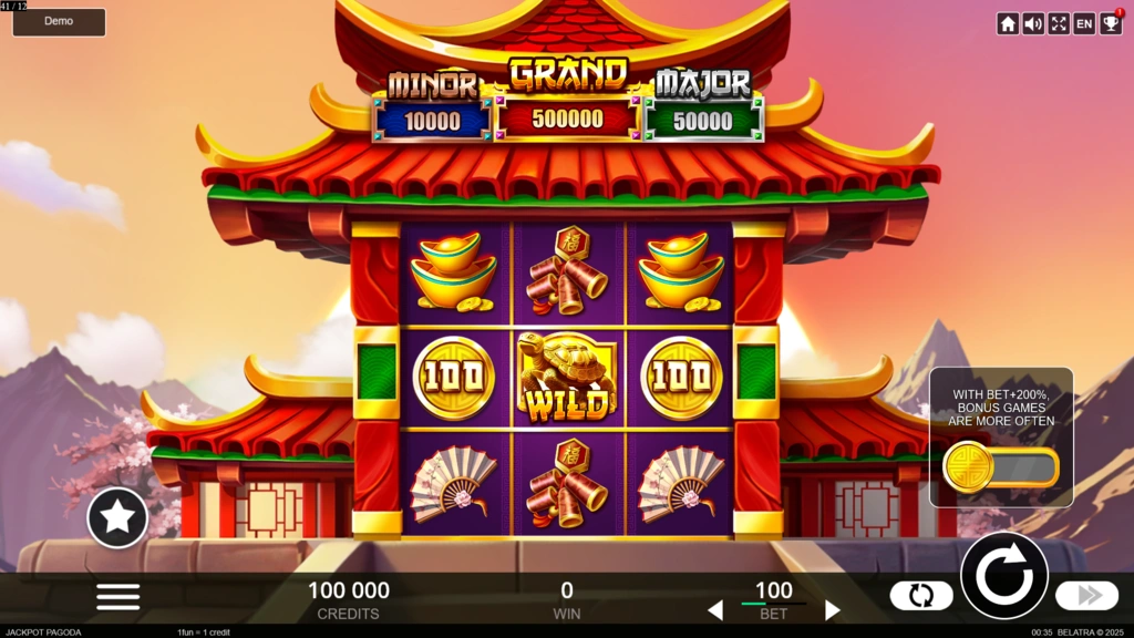 Jackpot Pagoda Base Game